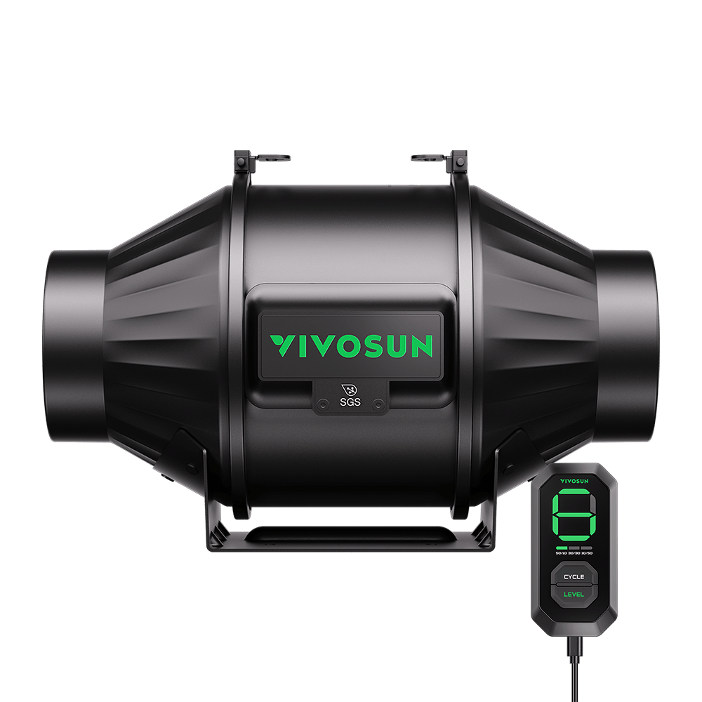 VIVOSUN AeroZesh T4 mit E12-Geschwindigkeitsregler