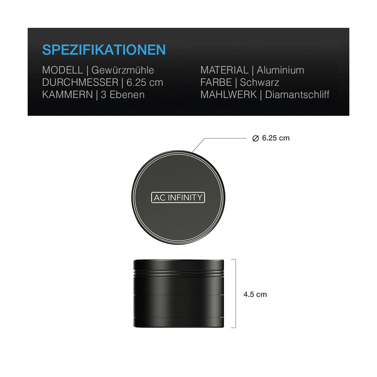 3-kammer-gewuerzmuehle-schwarz-6-25-cm-spezifikationen