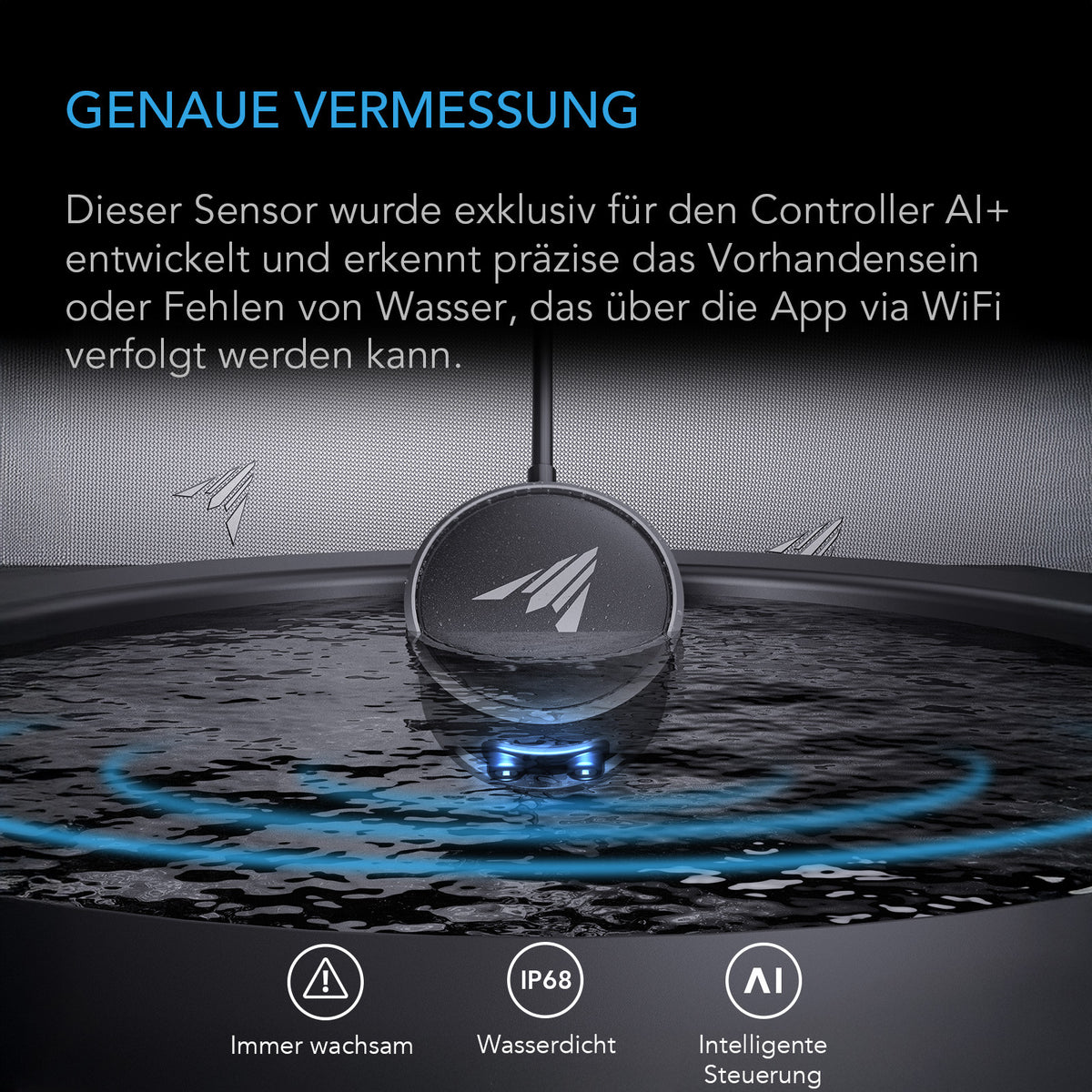 AC Infinity KI-Wassersensor zur Flüssigkeitserkennung