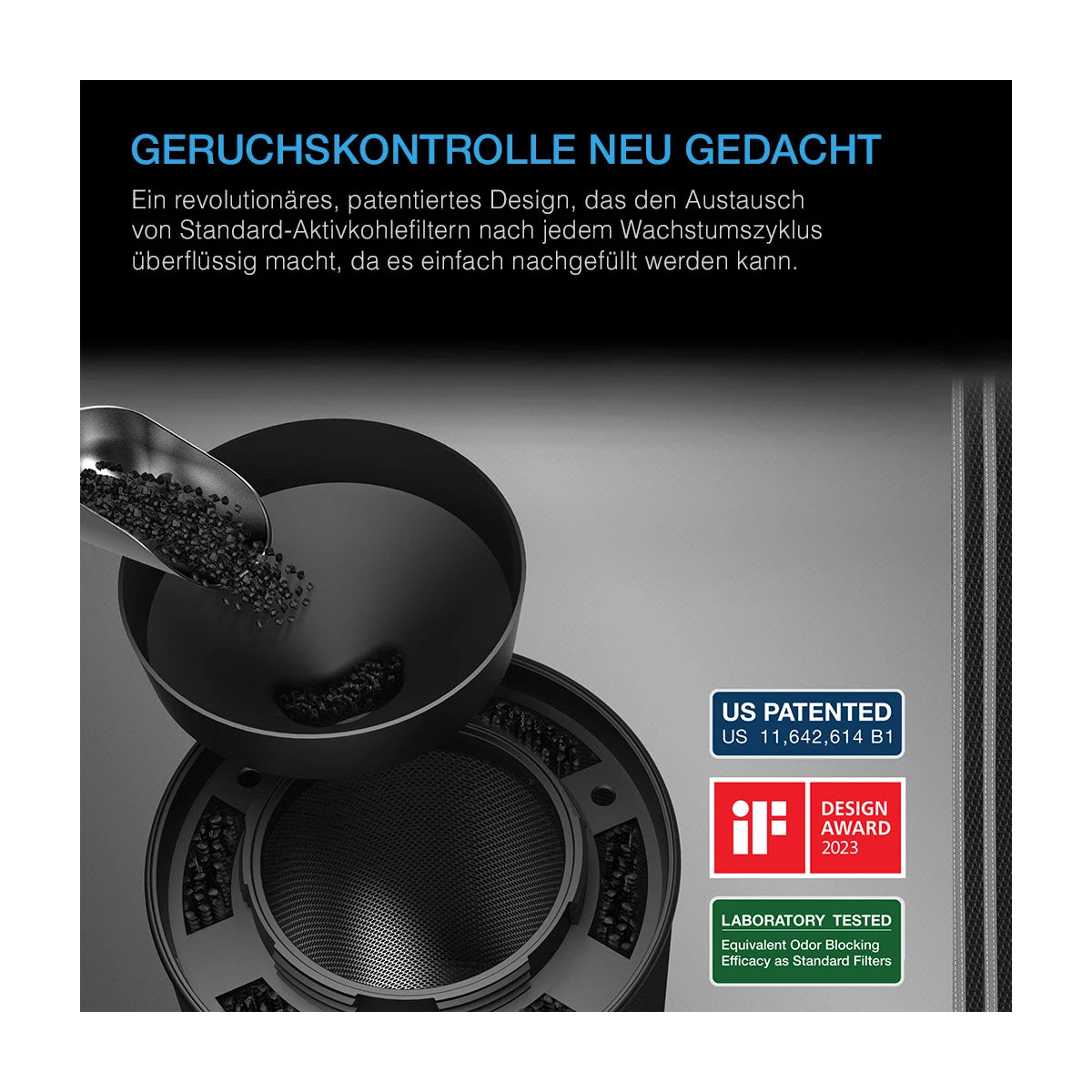 AC-Infinity-nachfuellbarer-aktivkohlefilter-patentiertes-Design