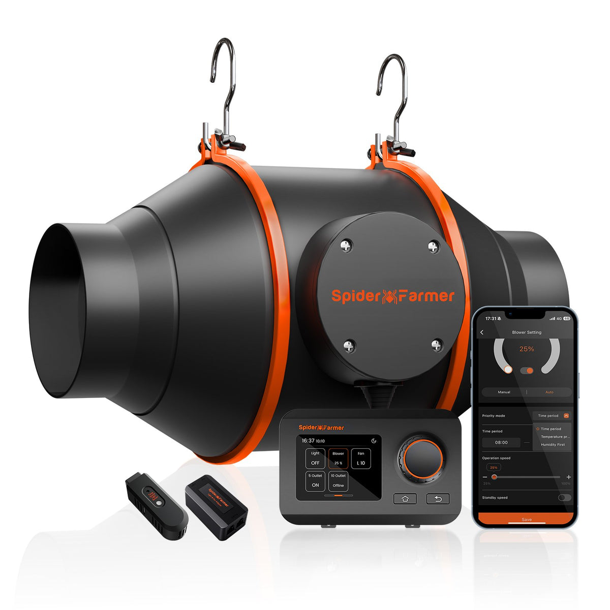 Spider-Farmer-100mm-Inline-Fan-mit-GGS-Controller-1