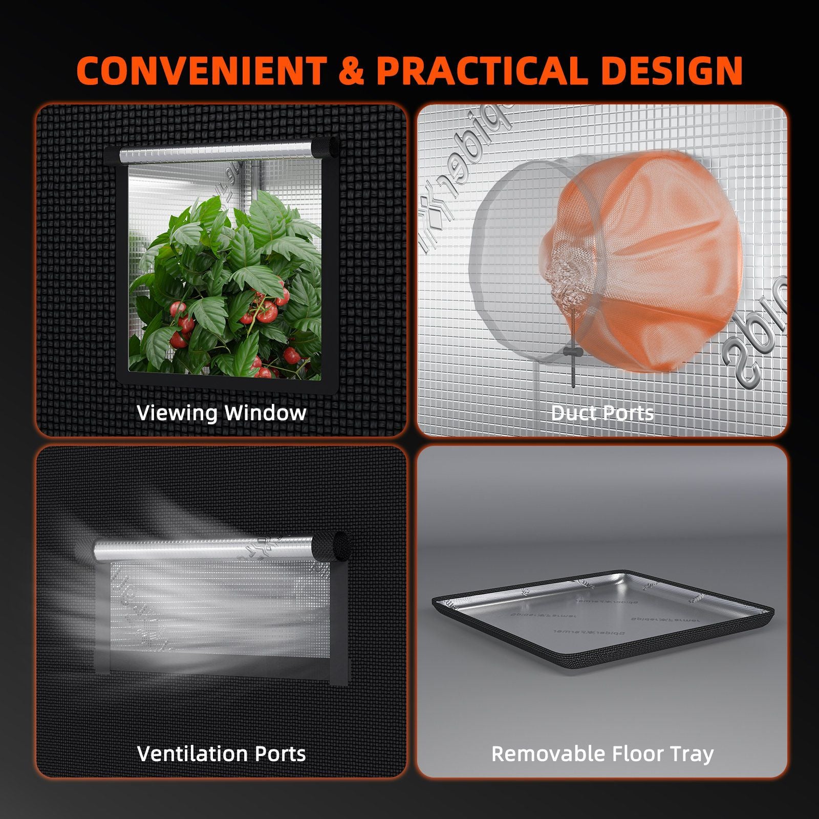 Spider Farmer Growbox 70x70x160 cm Indoor Growzelt
