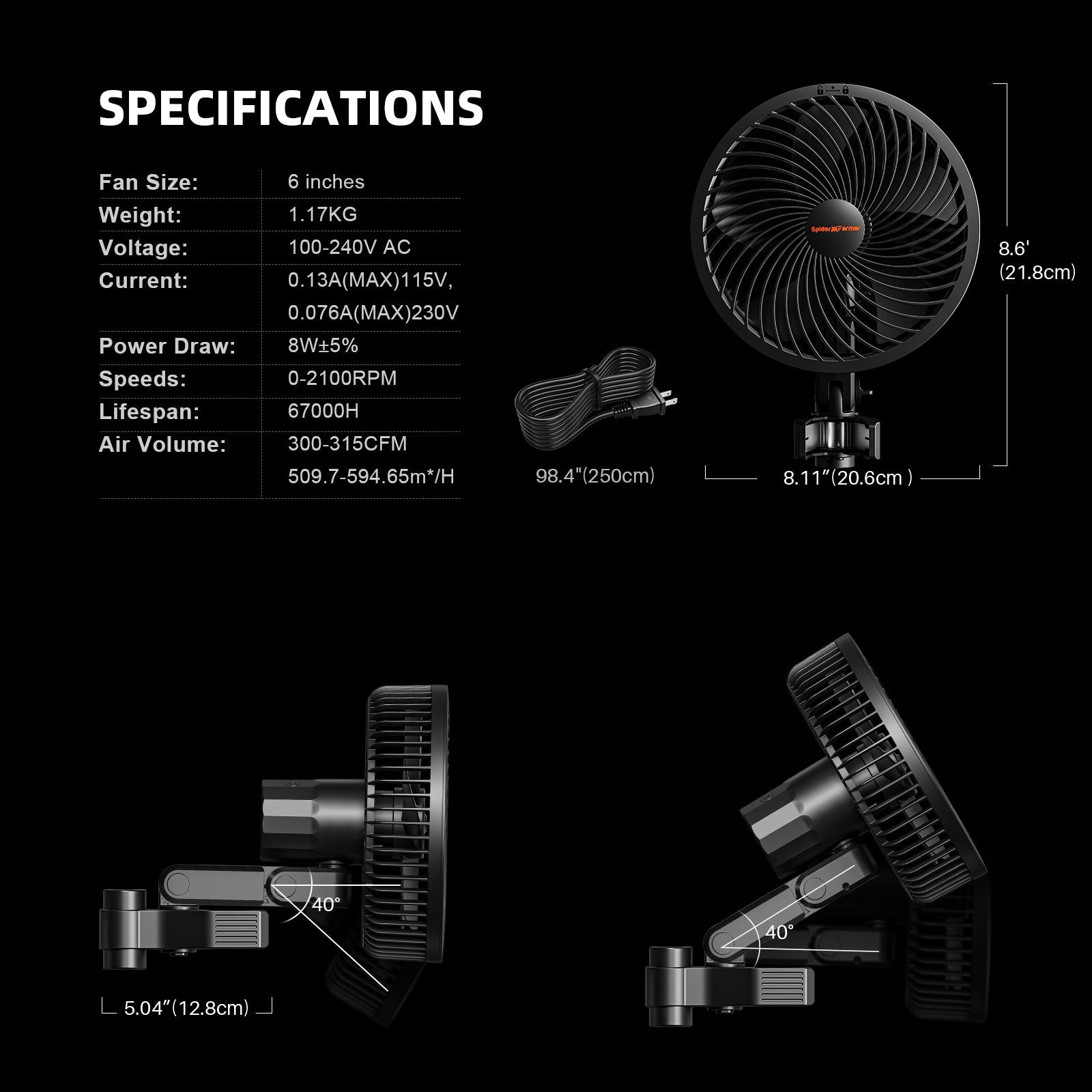 Spider Farmer Komplettset 140x70x200 cm Growbox Kit G4500 LED mit GGS Controller