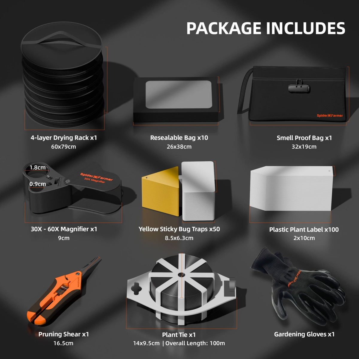 Spider Farmer Ernte Starterset 9-in-1