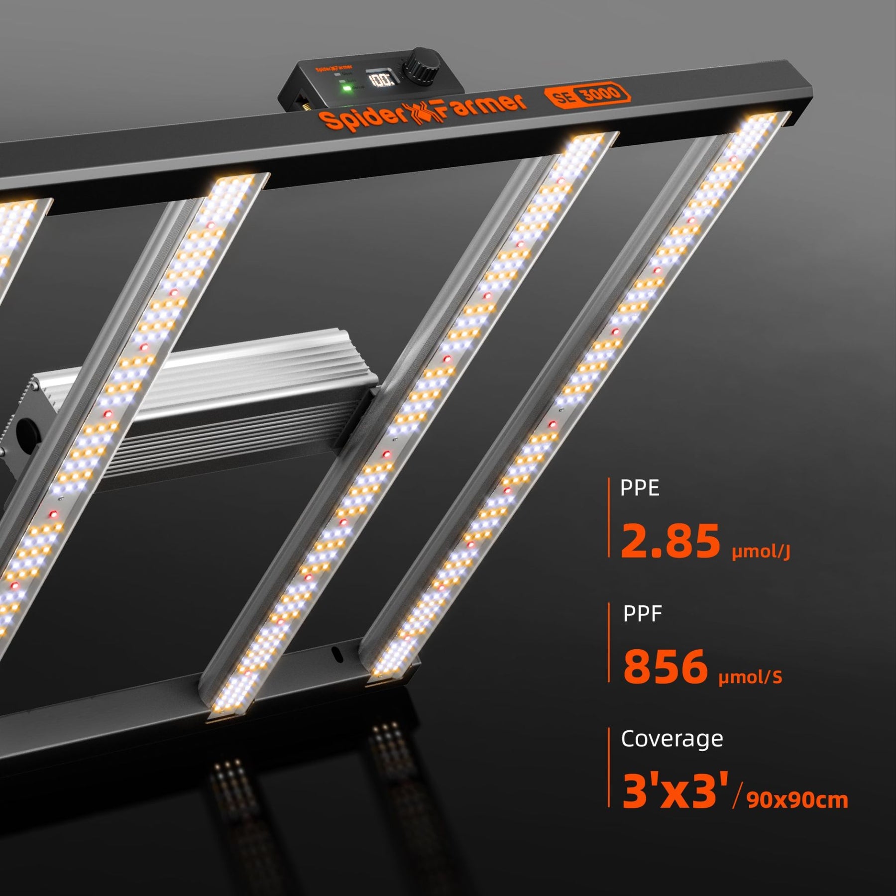 Spider Farmer SE3000 EVO LED Grow Lampe 300W Vollspektrum