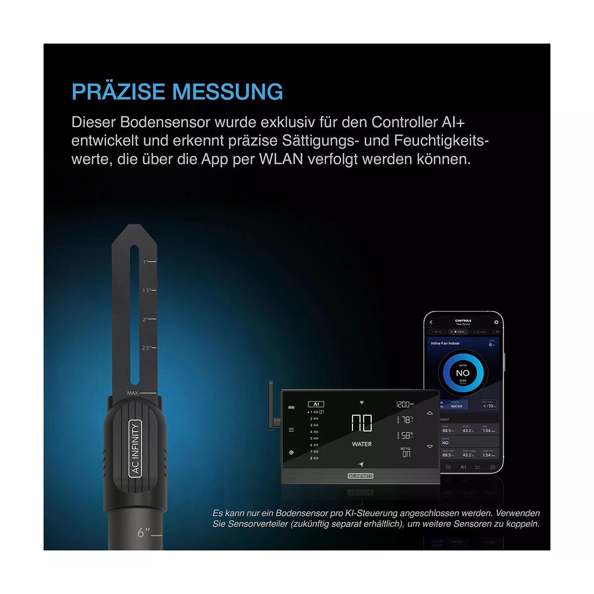 Bodensensor-Sonde für Controller AI+