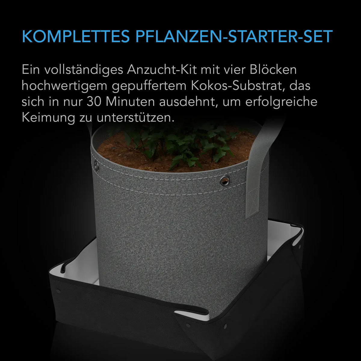 AC Infinity Coco Coir Starter Kit für 2 Pflanzen - Kokossubstrat