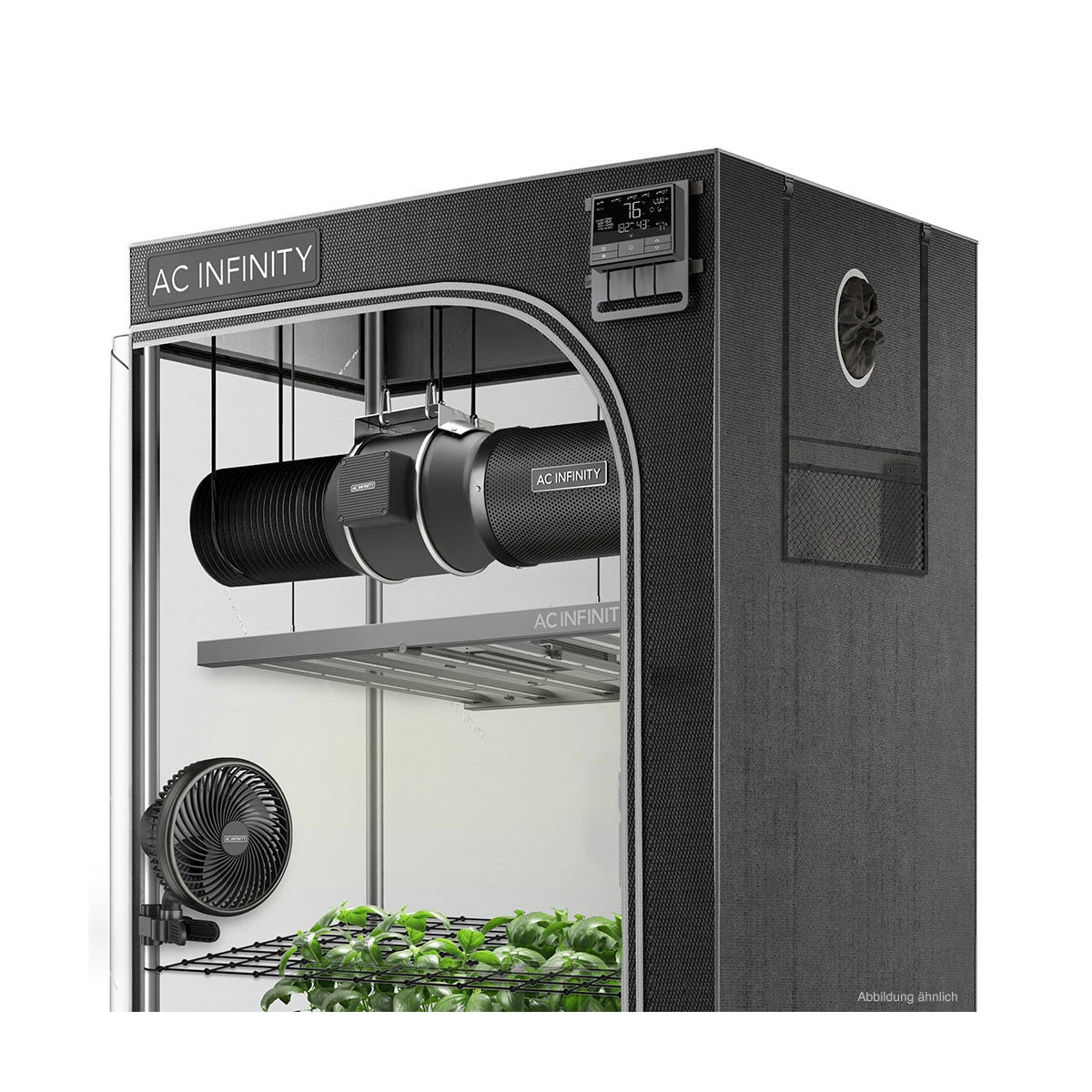 grow zelt 120x60 AC Infinity Advance Growzelt Komplettset PRO 60x120x180 cm 3 Pflanzen-