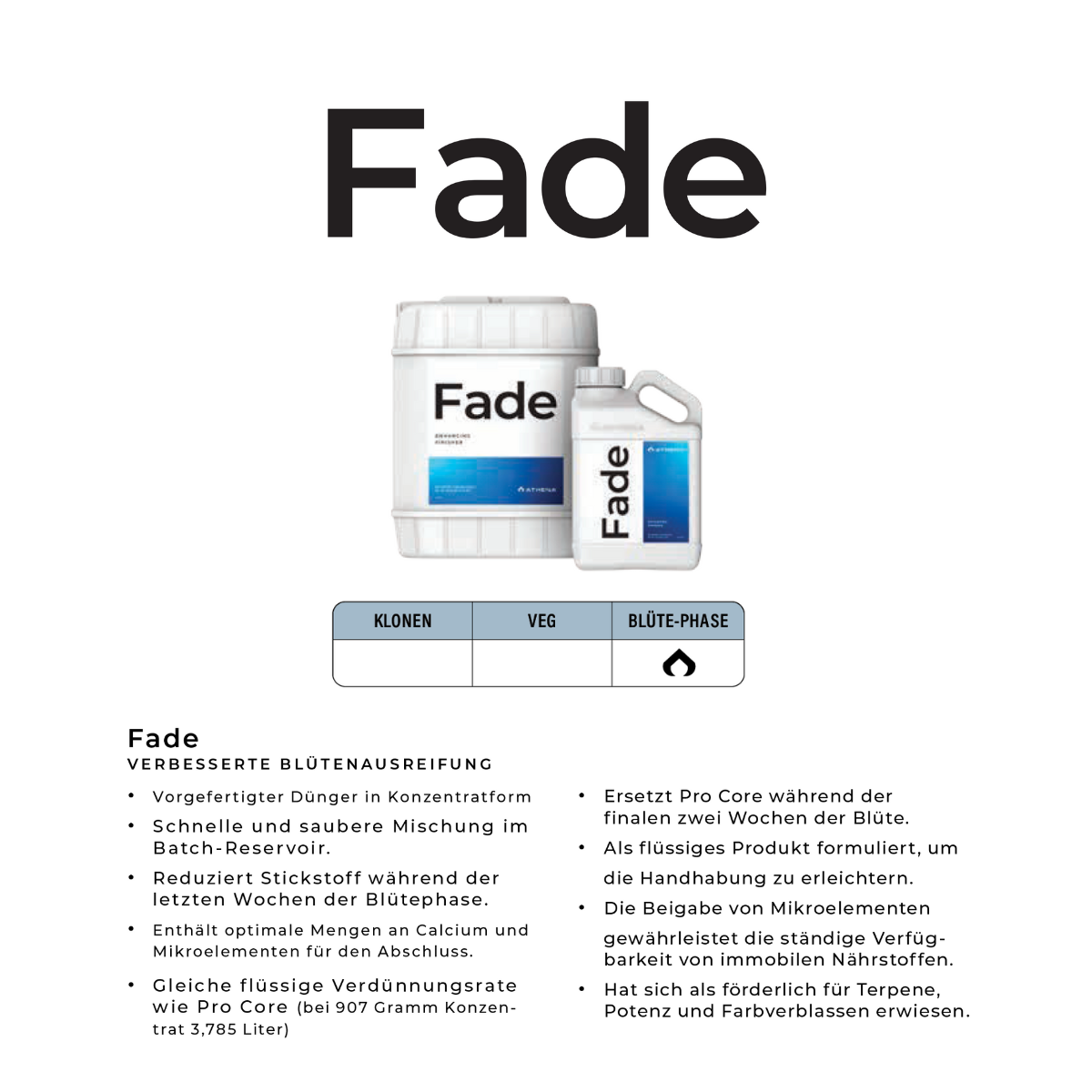 Athena Pro Fade Flushlösung 3,79L