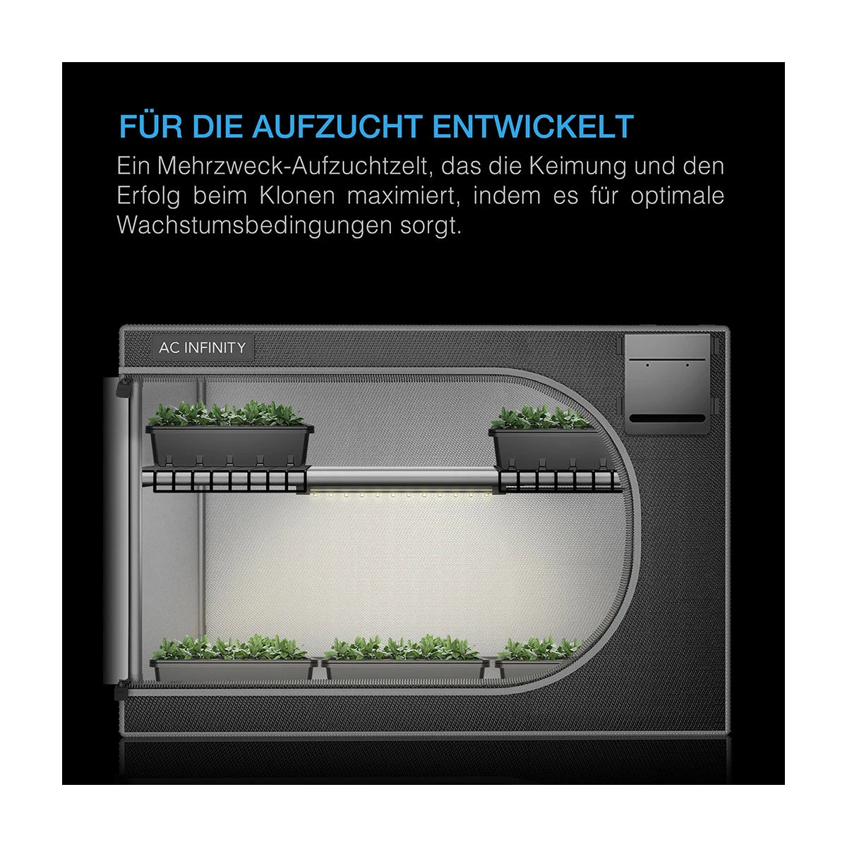 AC Infinity CLOUDLAB Advance Anzucht Grow Zelt 60x60x90 cm
