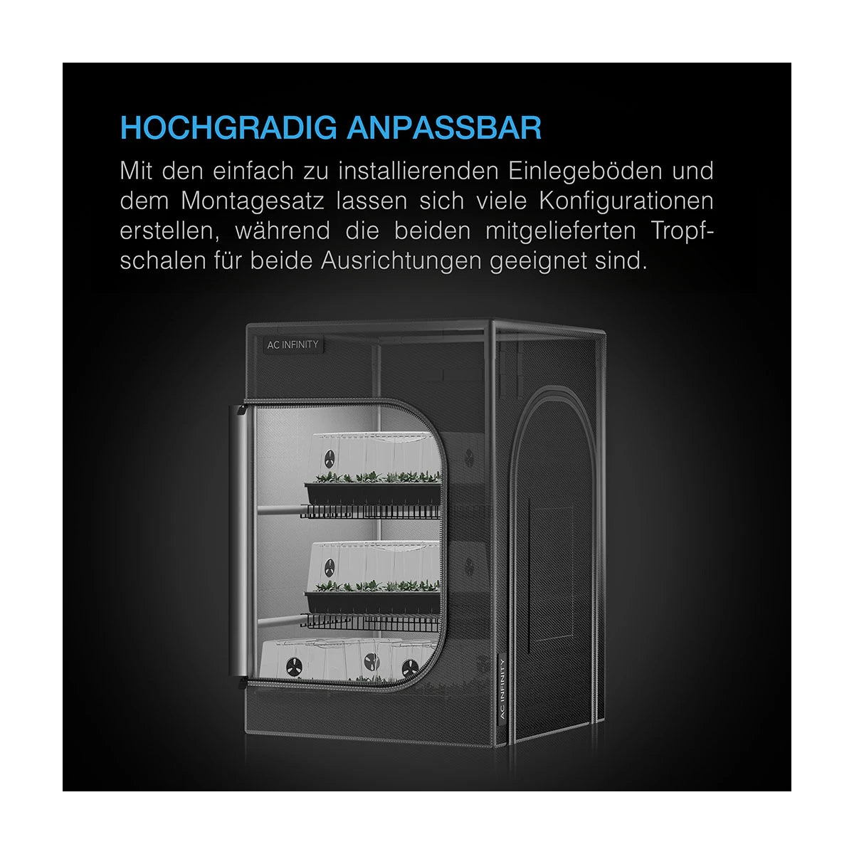 AC Infinity CLOUDLAB Advance Anzucht Grow Zelt 60x60x90 cm