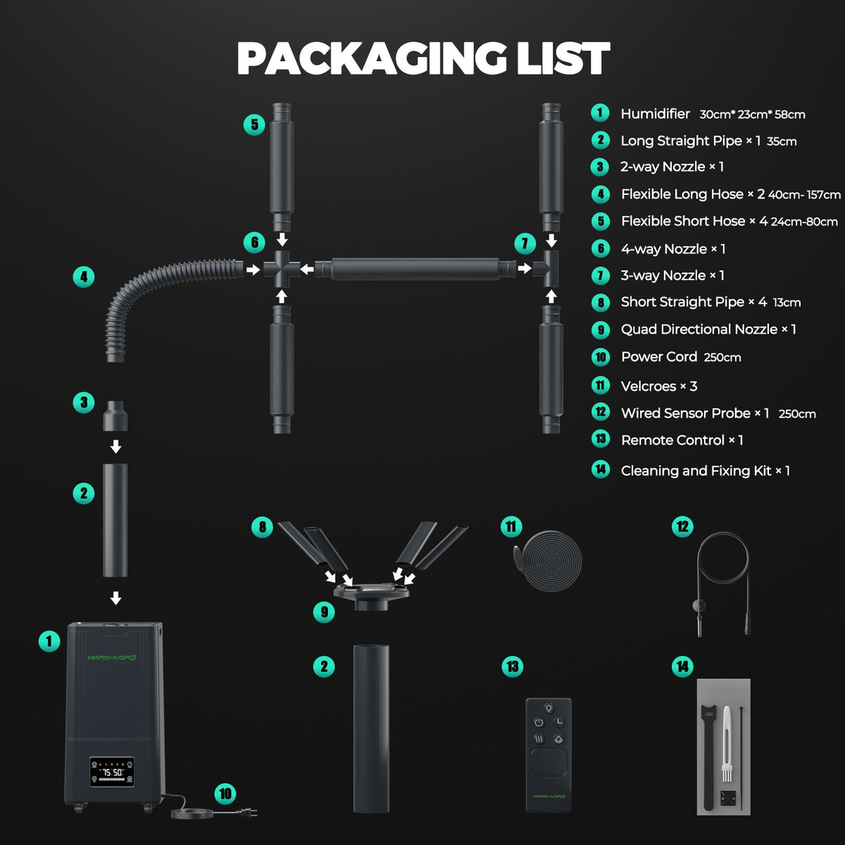 Mars Hydro Luftbefeuchter 15 Liter