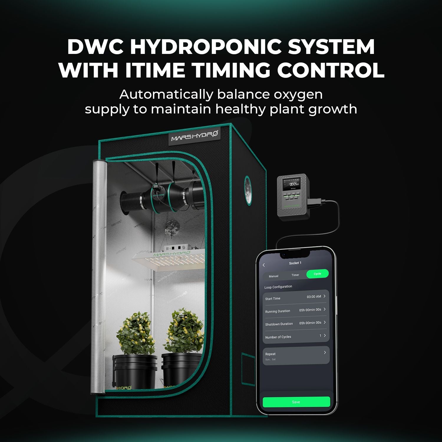 Mars Hydro DWC Hydroponik System