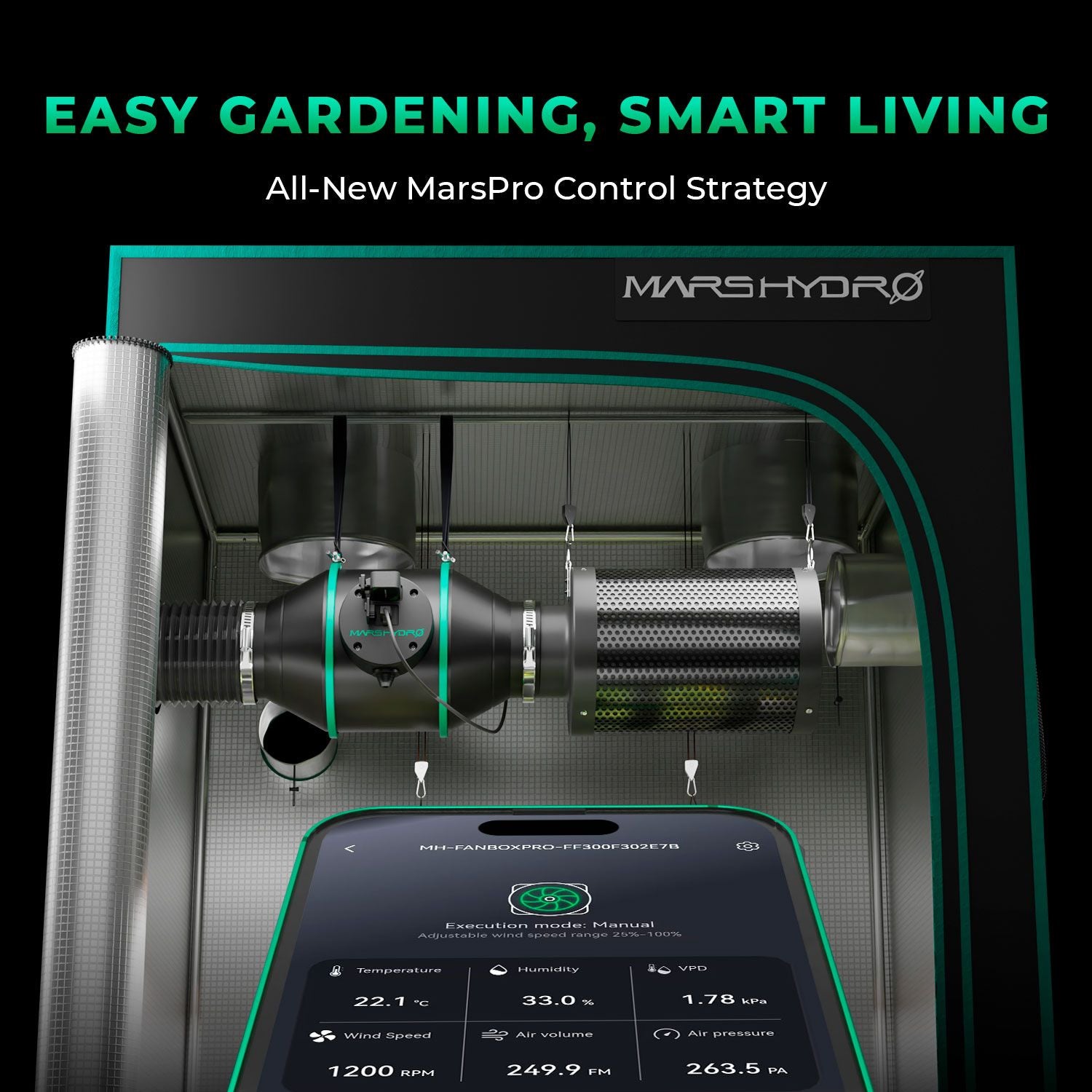 Mars Hydro iFresh 6" Abluftset 150 mm bis 686 m³/h