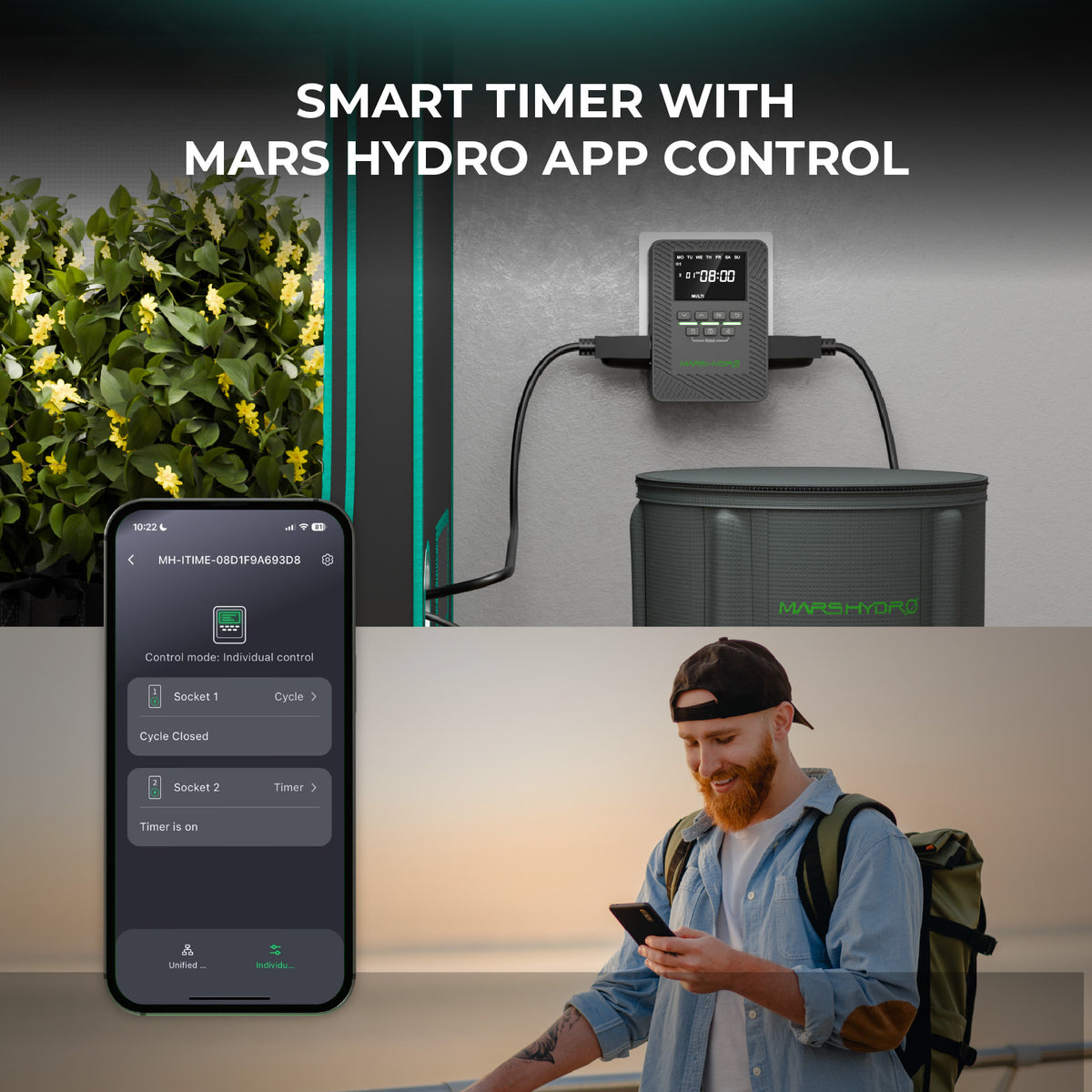 Mars Hydro iTime 2-in-1 Smarte Zeitschaltuhr