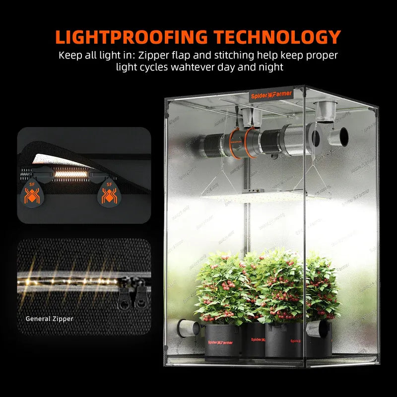 Spider Farmer Growbox 120x60x150 cm Indoor Growzelt
