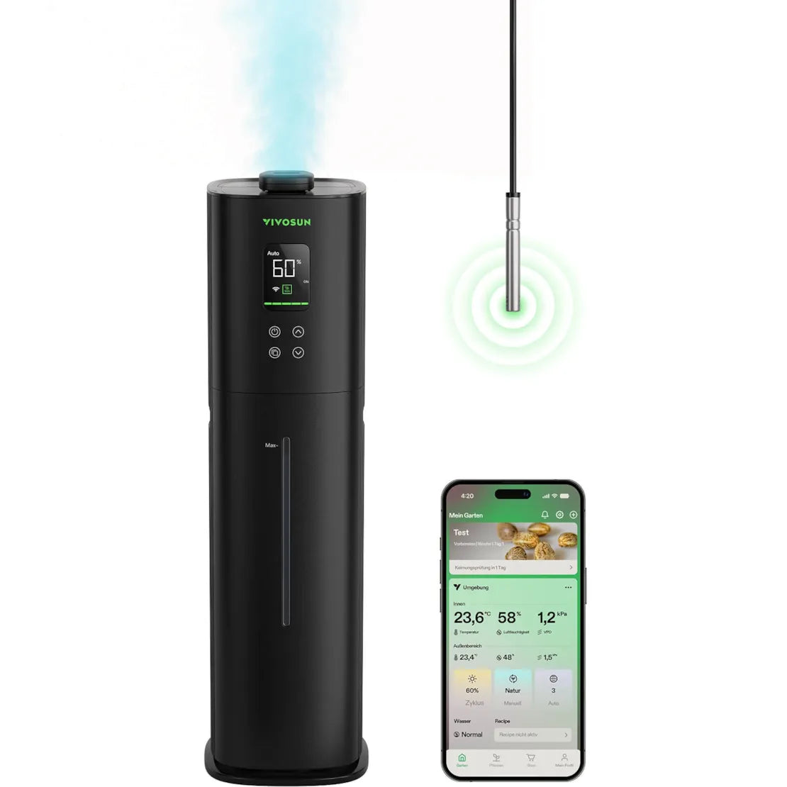 VIVOSUN AeroStream H09 Luftbefeuchter 9 Liter