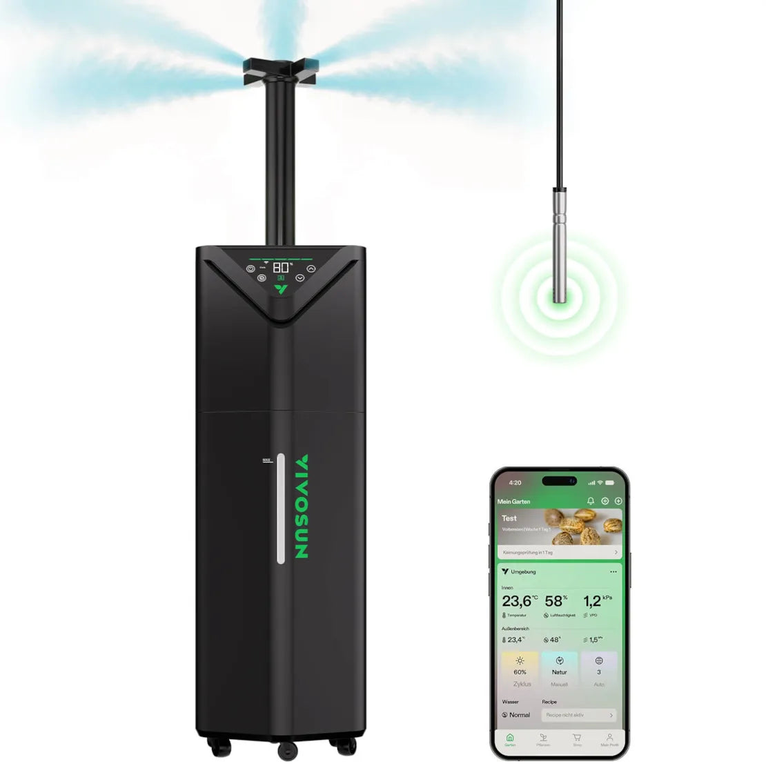 VIVOSUN AeroStream H19 Intelligenter Luftbefeuchter 19 Liter