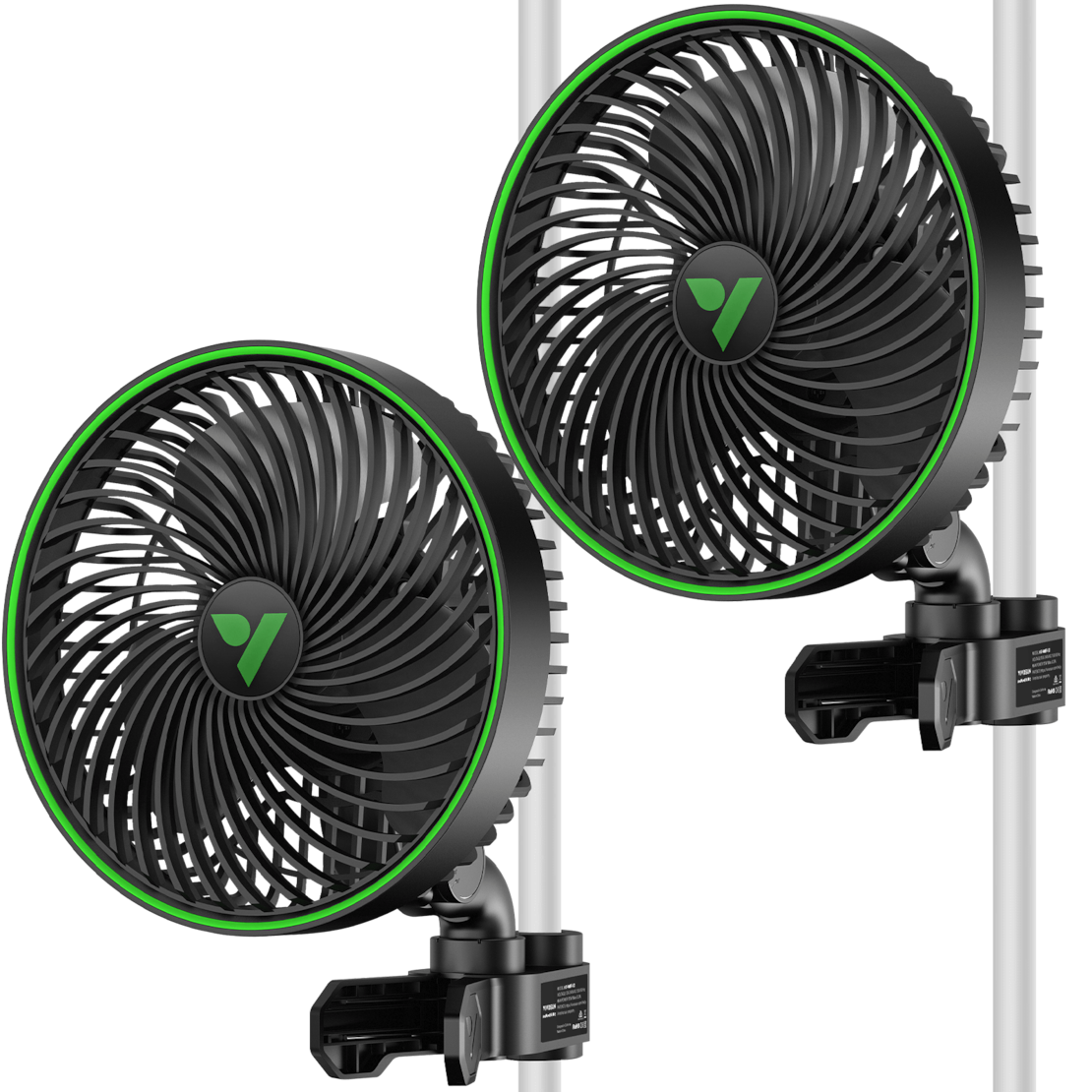 VIVOSUN AeroWave E6 Gen2 Clip-Ventilator Ø 15 cm (2 Stück)