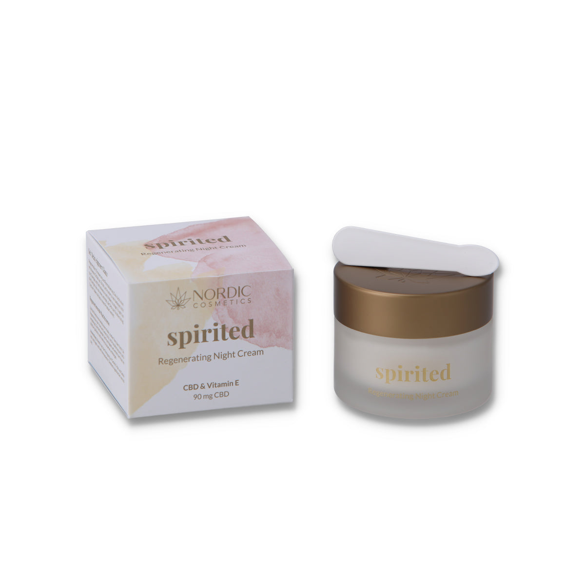 Nordic Cosmetics CBD Night Crème spirited regenerating mit Vitamin E (45ml)