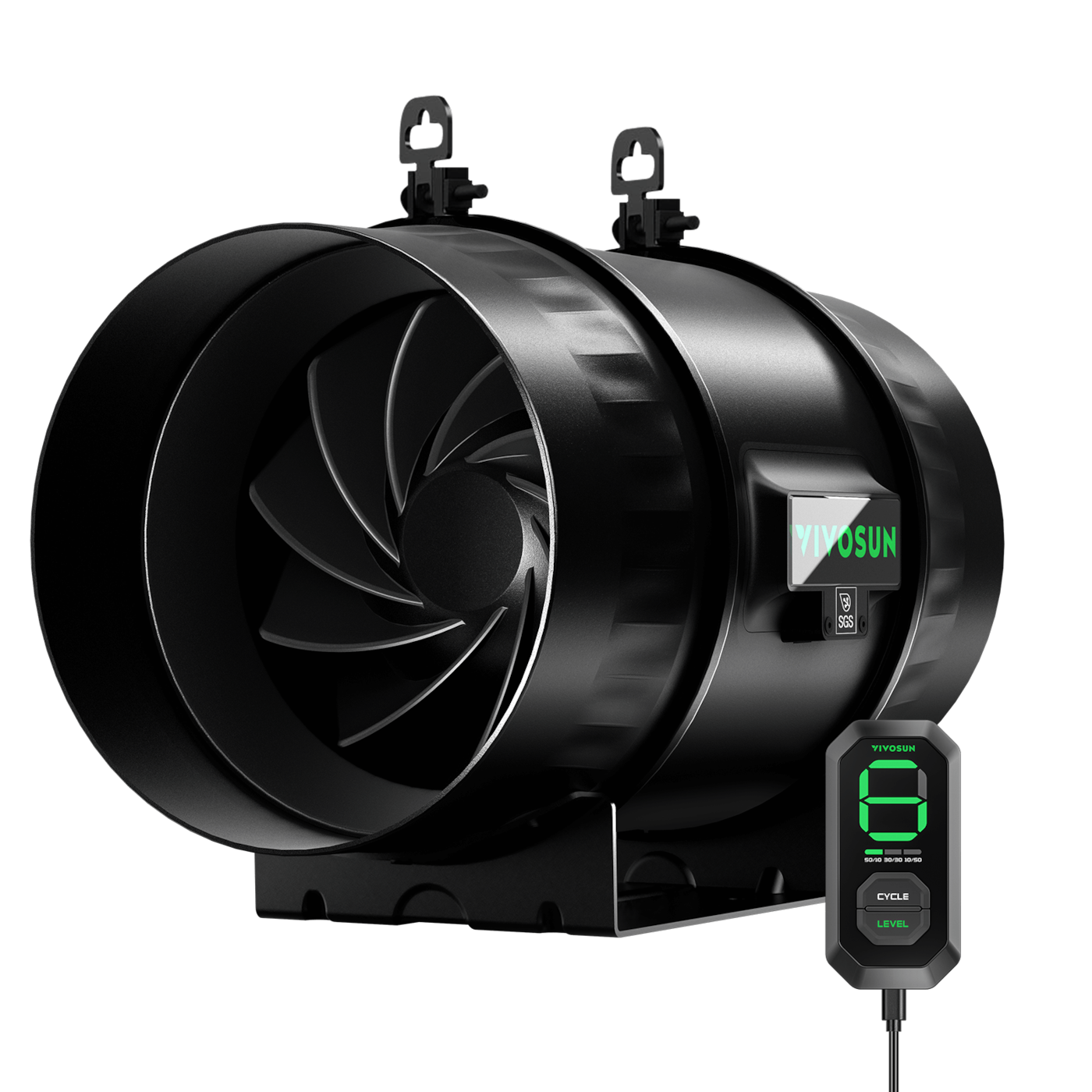 VIVOSUN AeroZesh T8 mit E12-Geschwindigkeitsregler