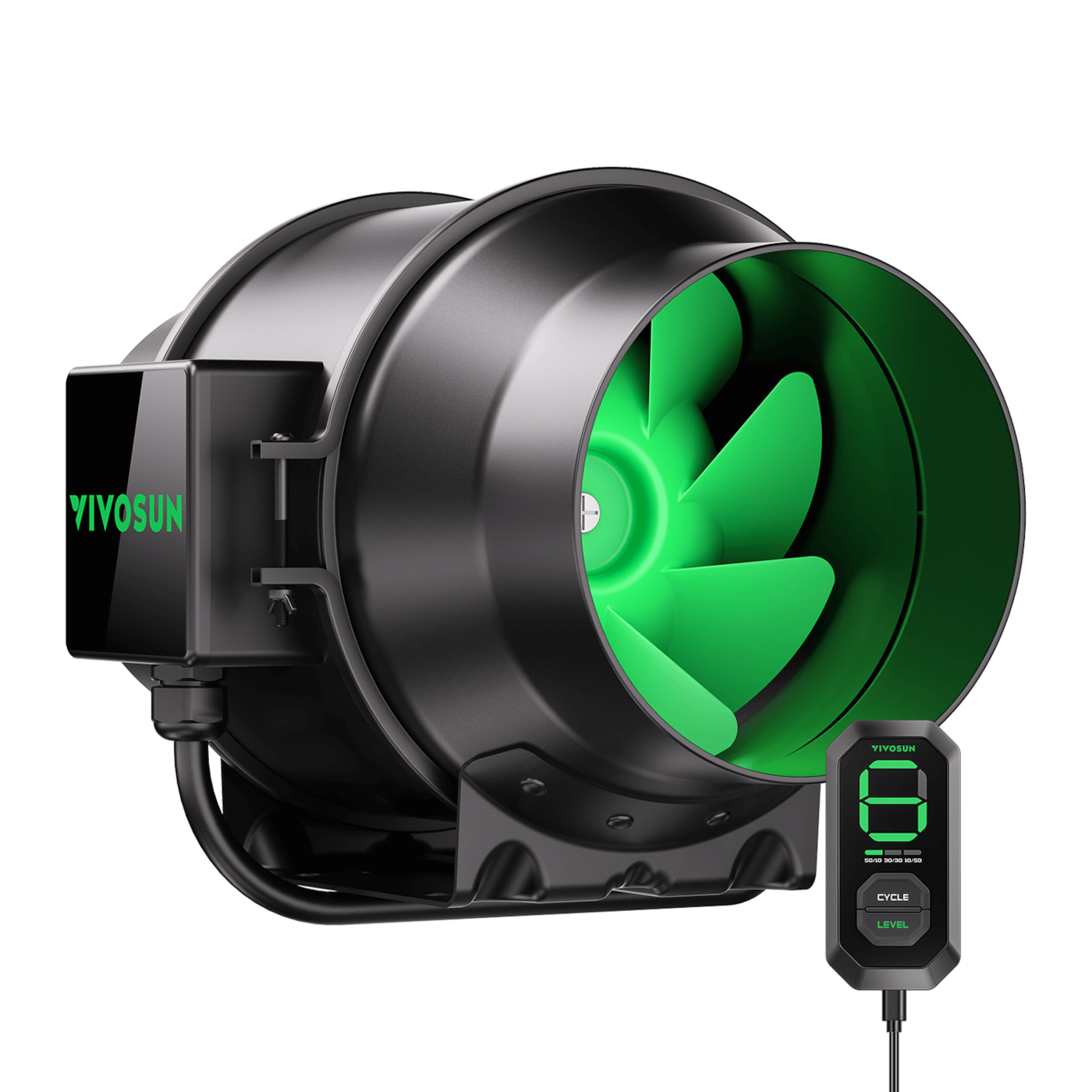 VIVOSUN AeroZesh G6 mit E12-Geschwindigkeitsregler