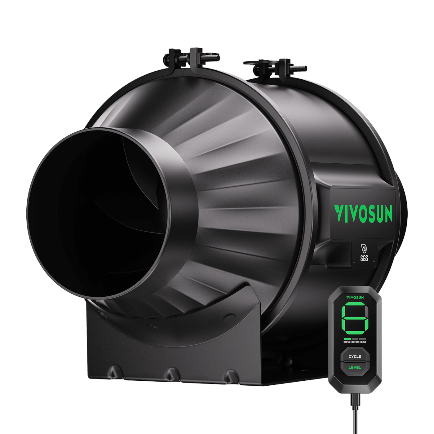 VIVOSUN AeroZesh T4 mit E12-Geschwindigkeitsregler