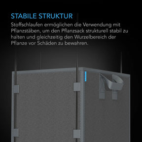 AC Infinity hochbelastbare, quadratische, wiederverwendbare Stofftöpfe, 11 Liter, 5er-Pack