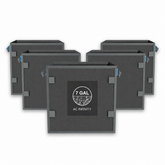 AC Infinity hochbelastbare, quadratische, wiederverwendbare Stofftöpfe, 26,5 Liter, 5er-Pack