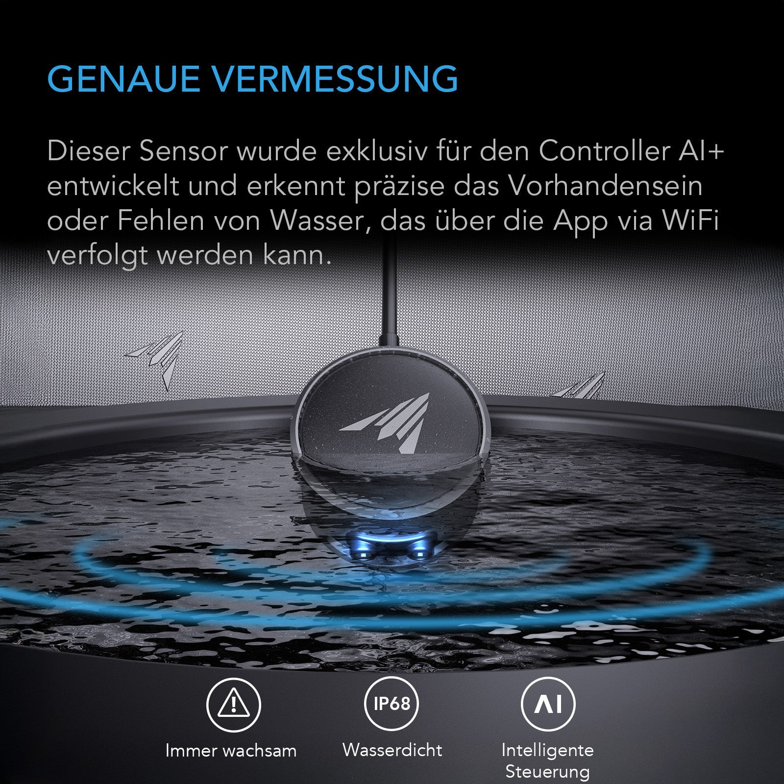 AC Infinity KI-Wassersensor zur Flüssigkeitserkennung