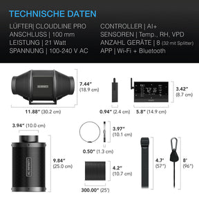 AC-Infinity-Luftfilter-Set-PRO-100mm-Inline-Ventilator-mit-Controller-AI_-und-Aktivkohlefilter-technische-daten