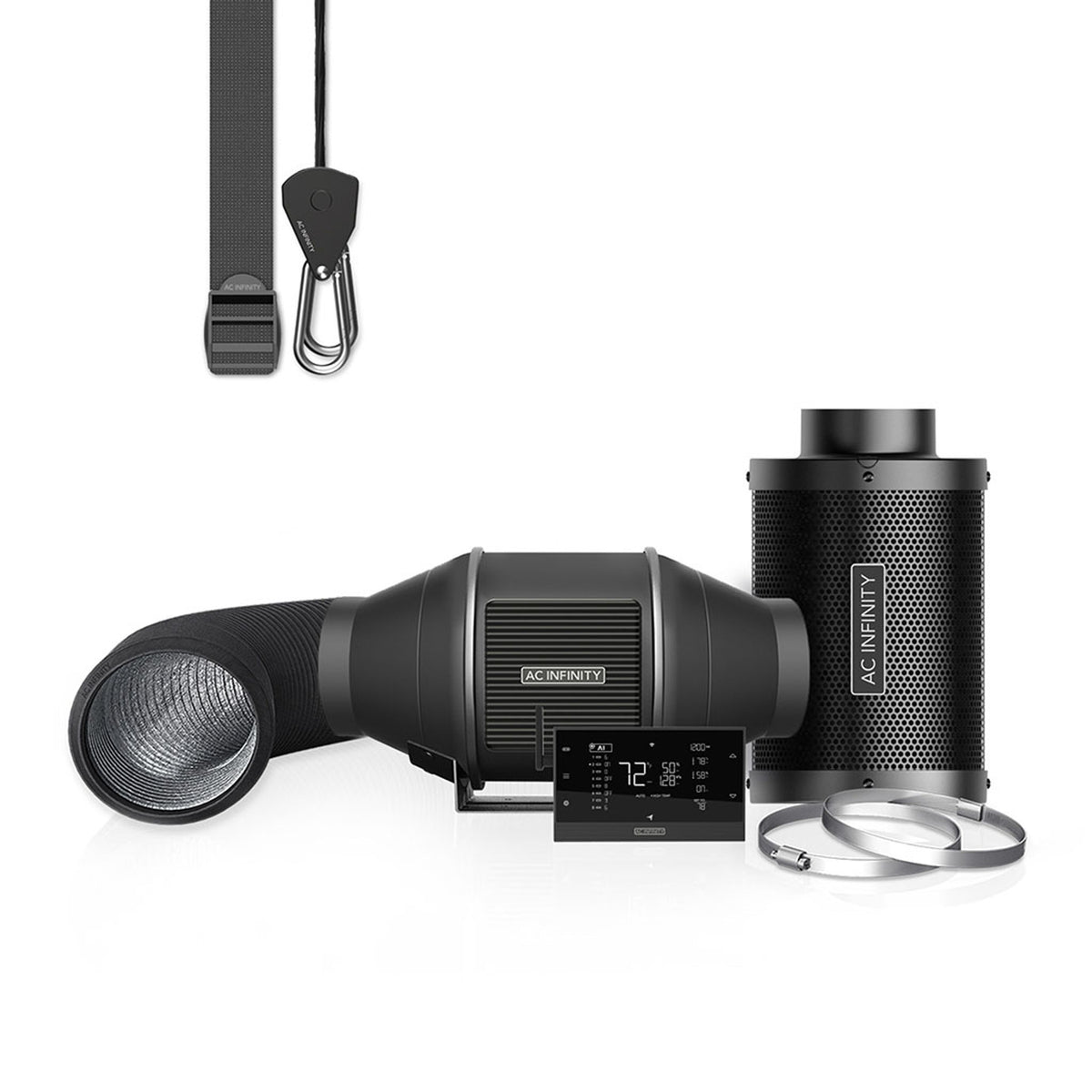 AC Infinity Luftfilter-Set AI 100 mm mit Controller AI+
