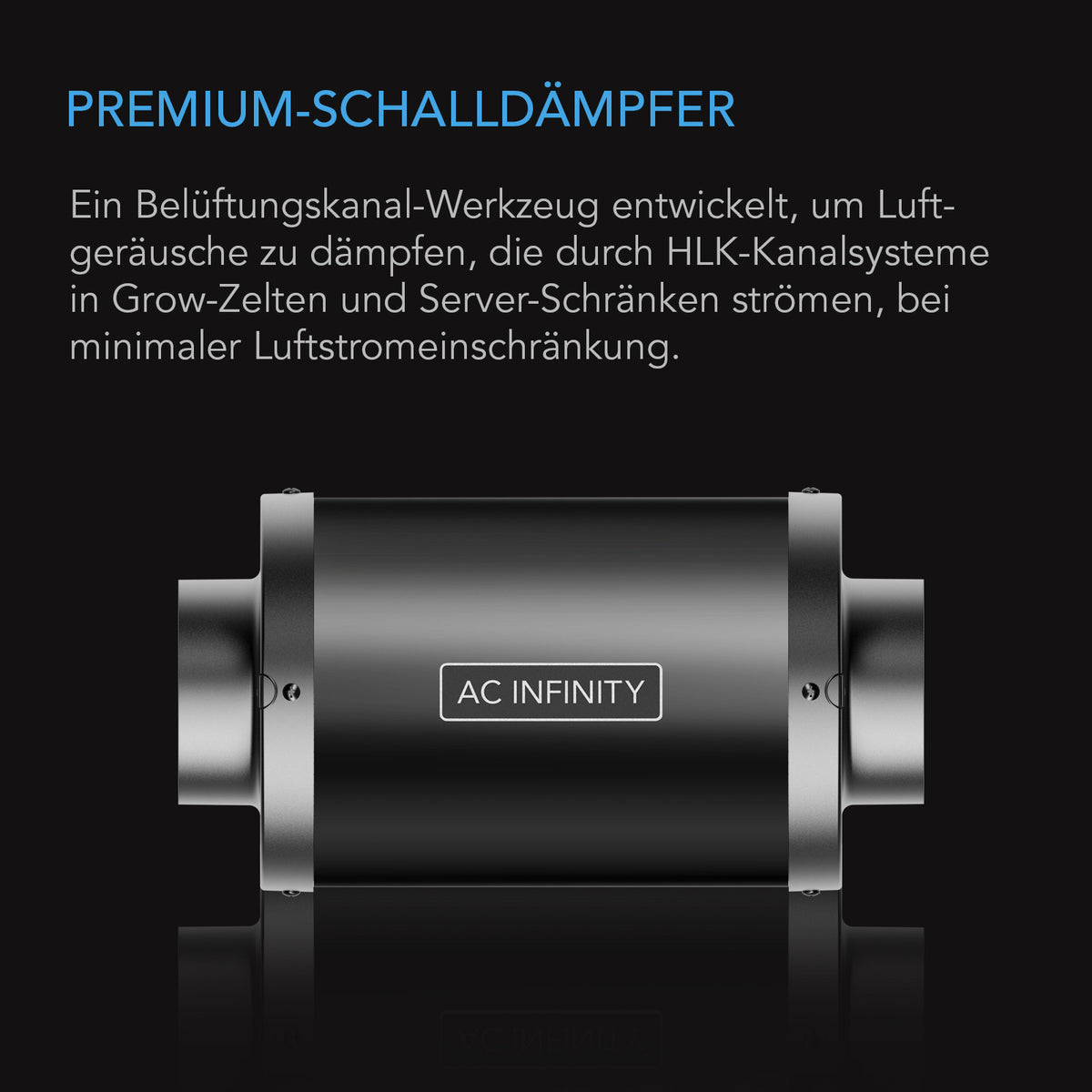 AC Infinity Rohrschalldämpfer, 100 mm