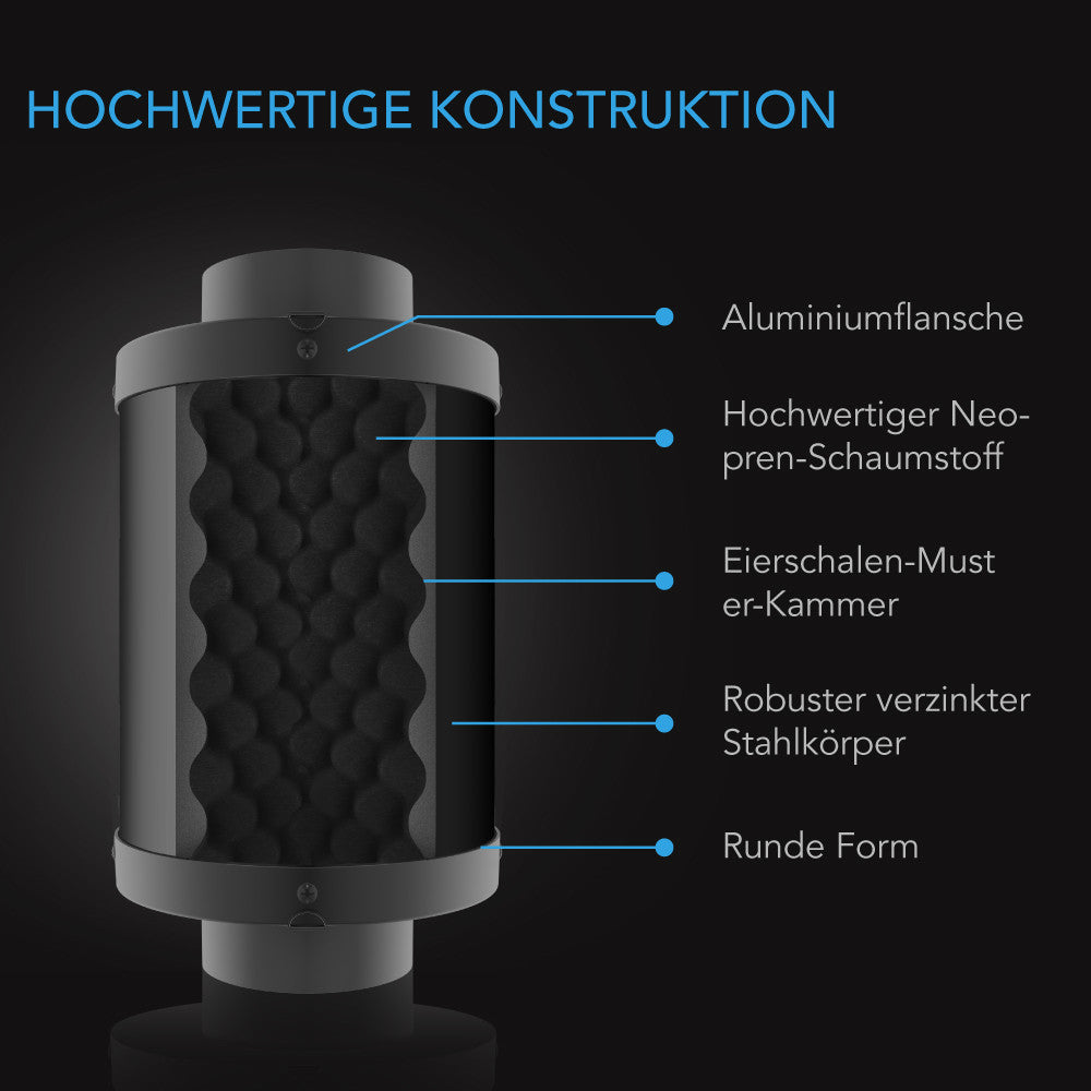 AC Infinity Rohrschalldämpfer, 100 mm