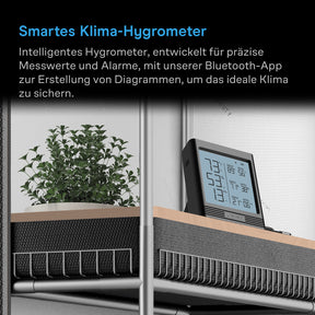AC Infinity Smart Hygrometer B1 mit Display und externem Klimasensor