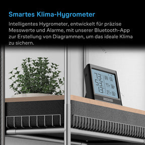 AC Infinity Smart Hygrometer B2 mit Display und internem Klimasensor