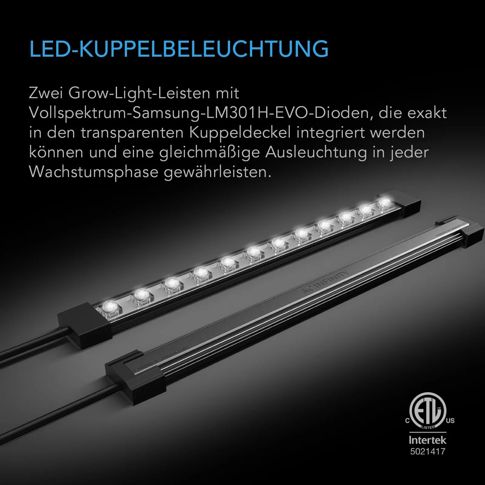AC Infinity Stecklings-Gewächshaus mit Höhenverlängerung mit Samsung EVO, Heizmatte 5x8-Tablett