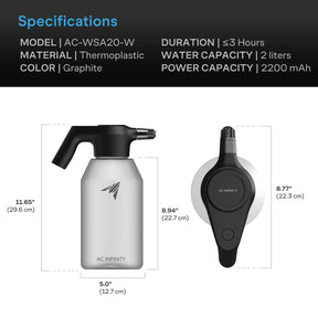 AC Infinity Automatischer Sprüher, 2-Liter, elektrisch