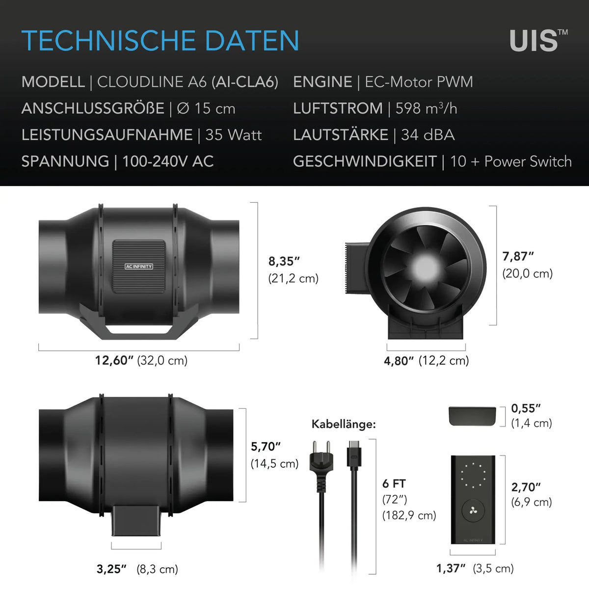 AC-Infinity-Cloudline-A6-technische-daten
