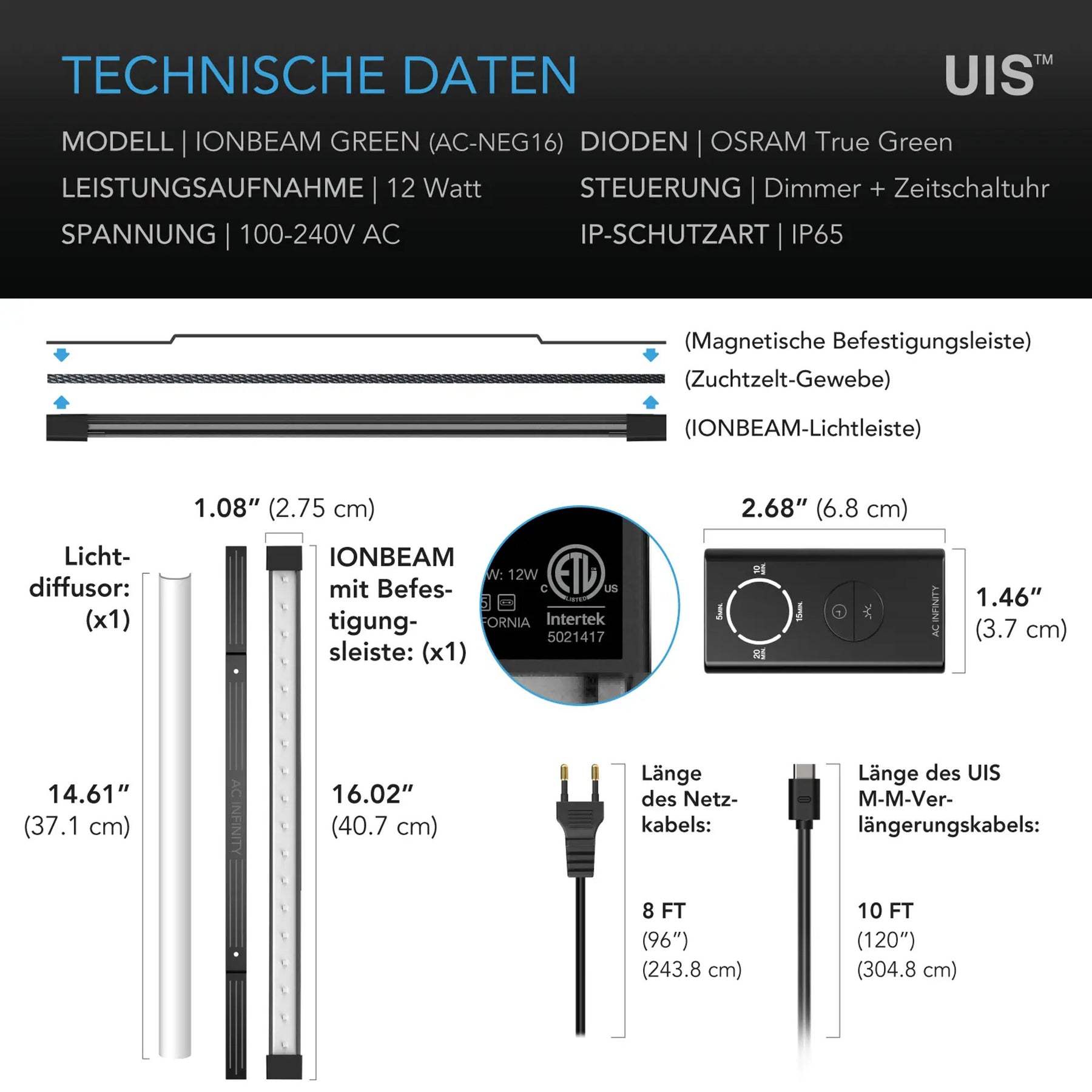 AC-Infinity-IONBEAM-G16-GREEN-technische-daten