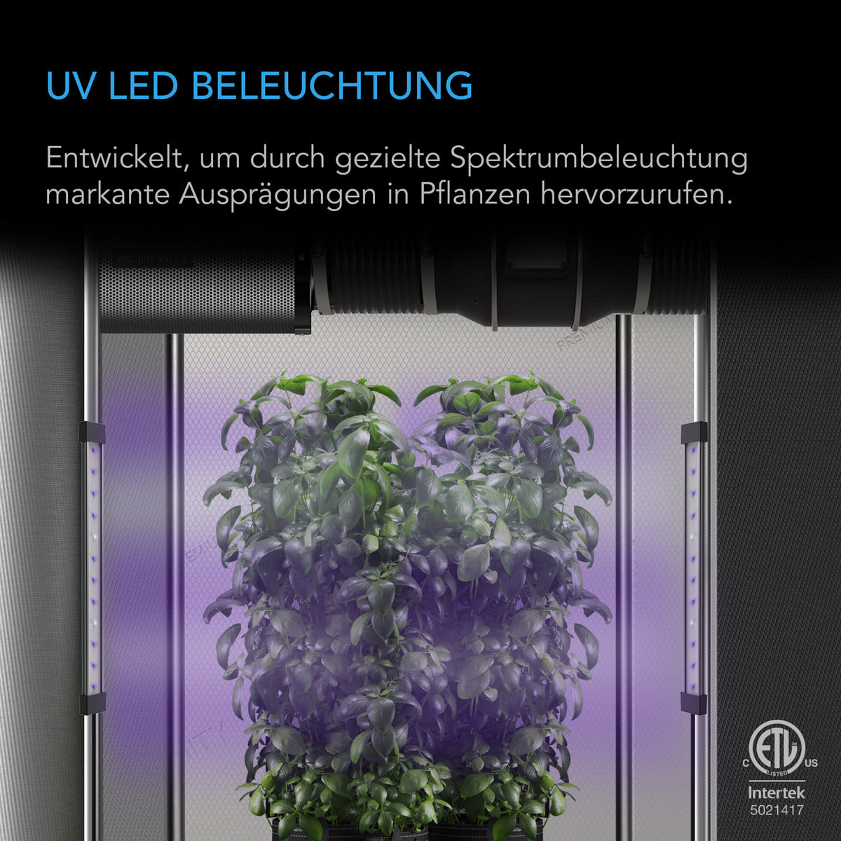 AC-Infinity-IONBEAM-U2-UV-LED-Beleuchtung