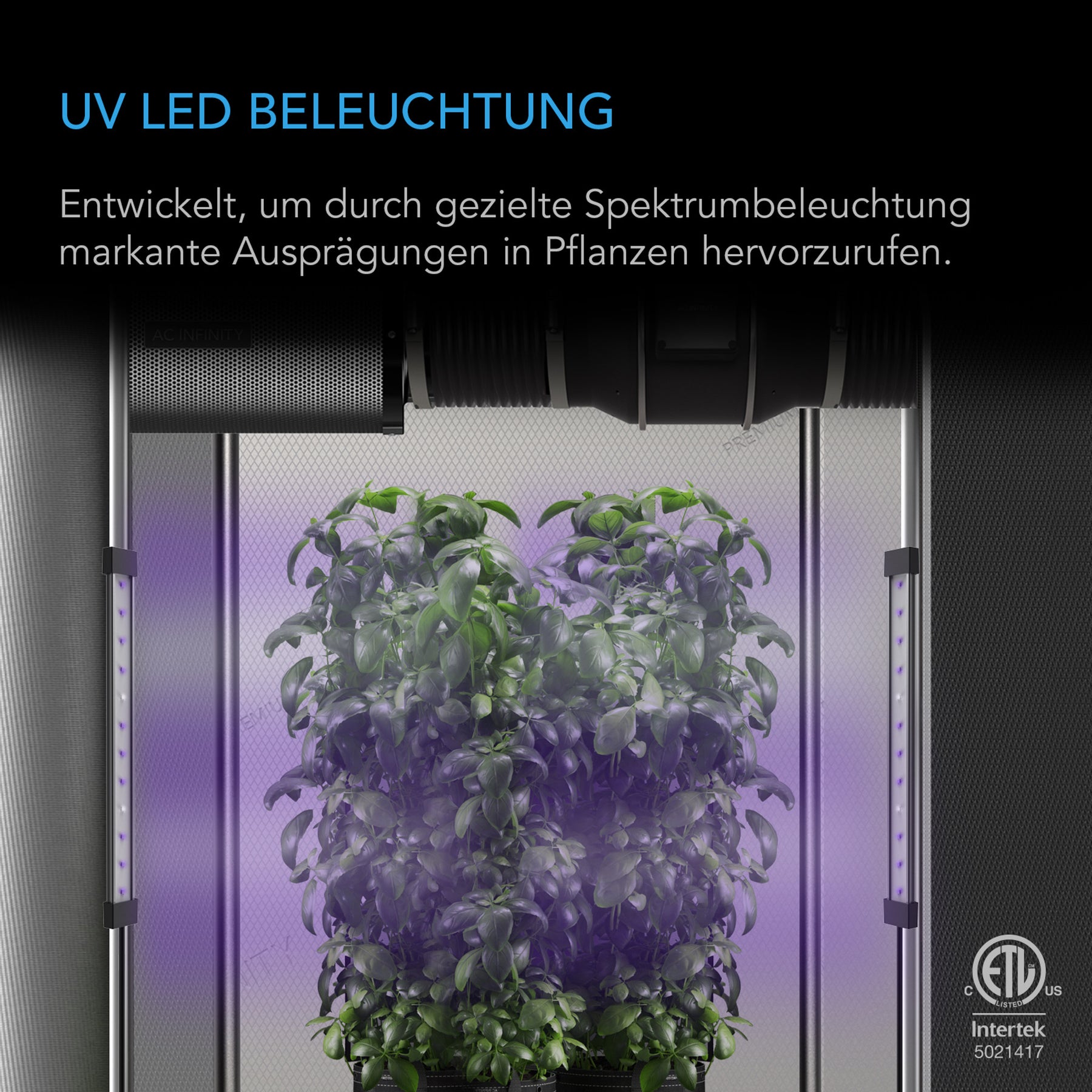 AC-Infinity-IONBEAM-U2-UV-LED-Beleuchtung