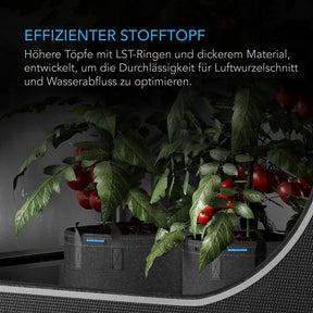 AC Infinity hochbelastbare wiederverwendbare Stofftöpfe, 3,8 Liter, 5er-Pack