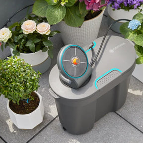 Wasserreservoir-Gardena-aufbau-beispiel