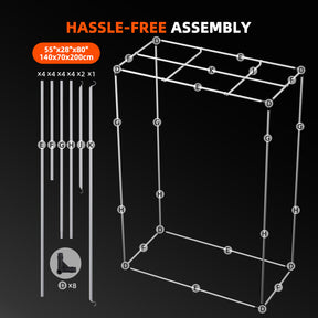 Spider Farmer Growbox 140x70x200 cm Indoor Growzelt