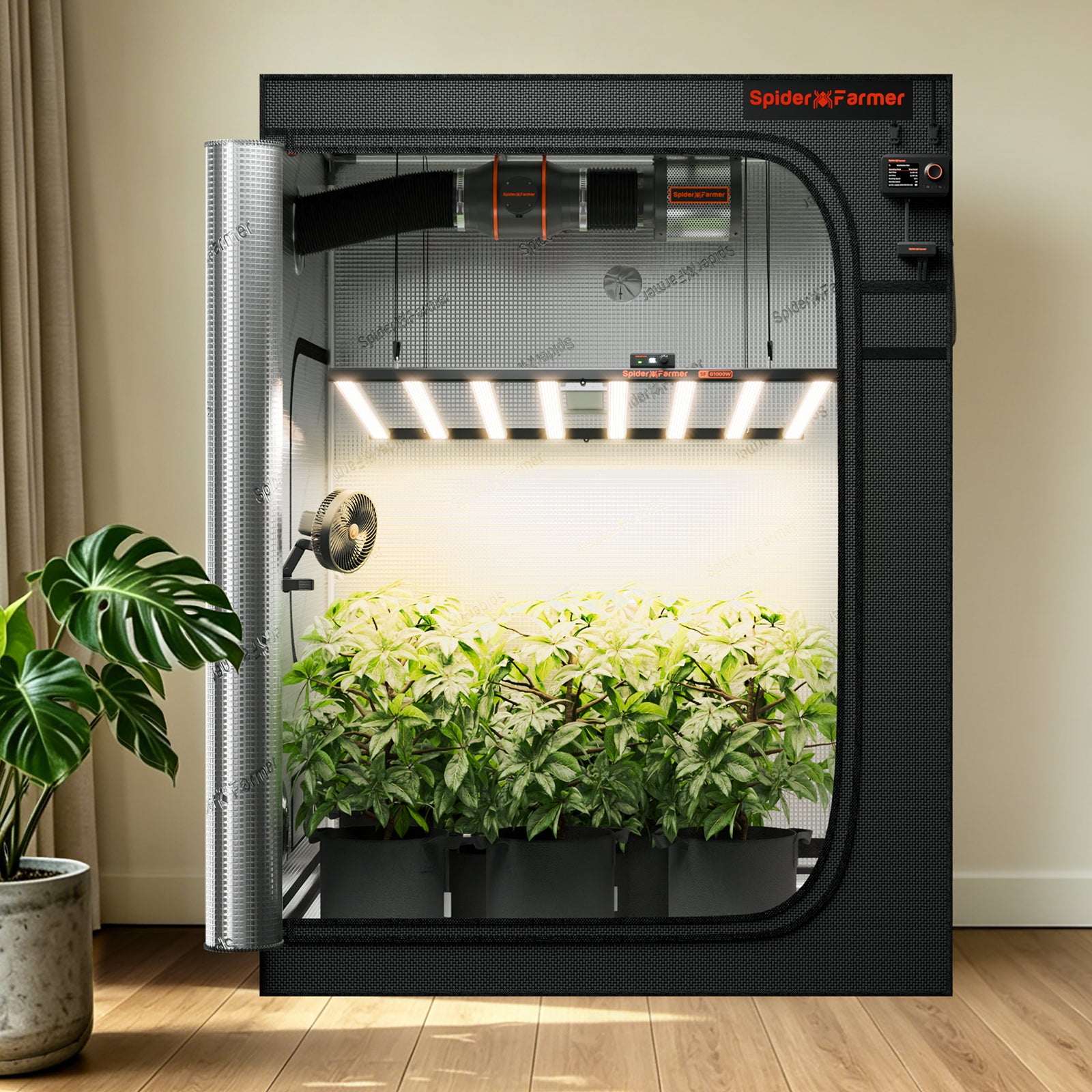 Spider Farmer Growbox 150x150x200 cm Indoor Growzelt