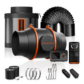 Spider Farmer Abluftset 150 mm EC-Lüfter mit GGS Controller – 686 m³/h