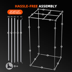 Spider Farmer Growbox 90x90x180 cm Indoor Growzelt