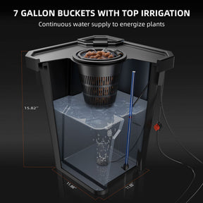 Spider Farmer Tiefwasserkultur DWC Hydroponik-System mit 2 Töpfen