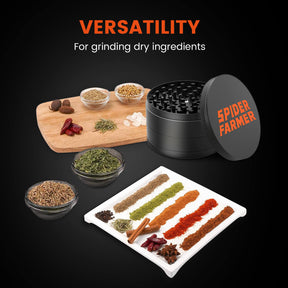 Spider Farmer Alu-Grinder 4-teilig Ø 59 mm